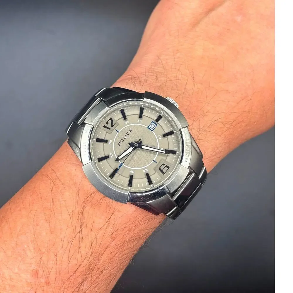 Police Sincere 12547J Silver Men's Watch 44mm